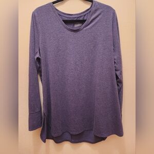 Tek Gear Women's Heather Blue Long Sleeve Top